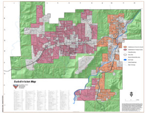 Sub-division map of Sedona