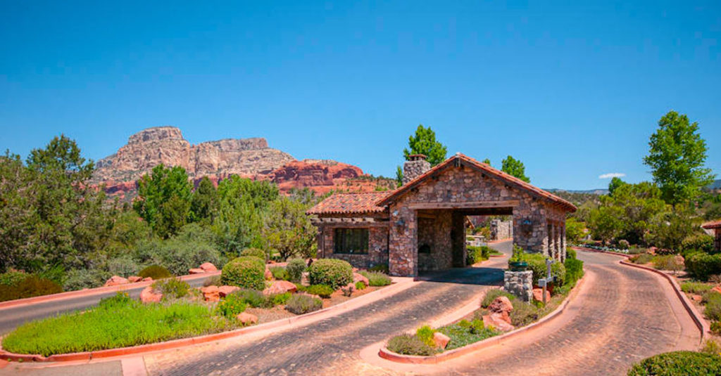 Drive up gate at Seven Canyons near Sedona