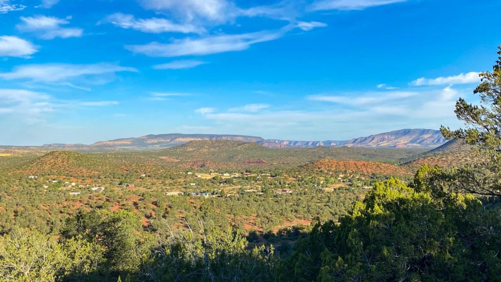 Looking down on Elmersville near Sedona, Arizona